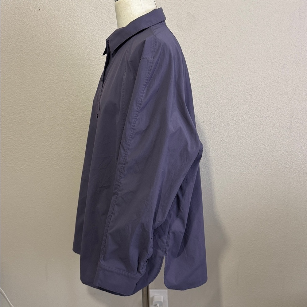 Athleta A Frame Poplin Performance Button Up Shirt - image 3